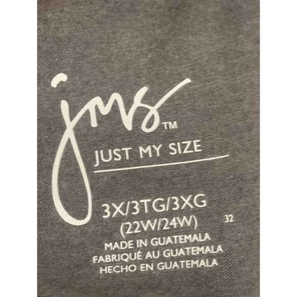 NWOT Just My Size Women's Plus-Size Stretch Jersey Full Length Leggings Charcoal - Picture 9 of 11